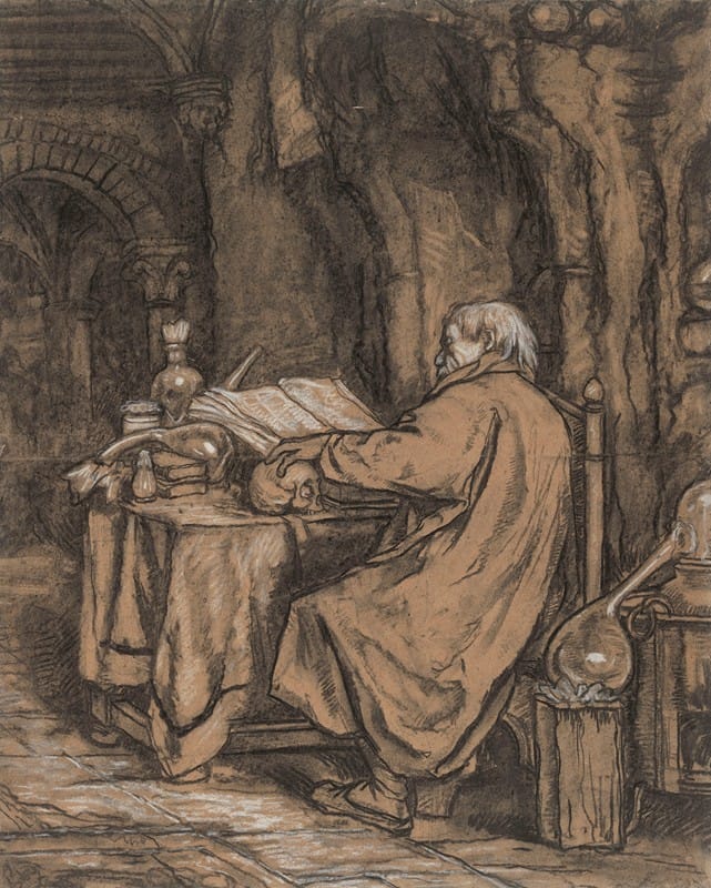 Willem Linnig the Younger - Faust in his Laboratory