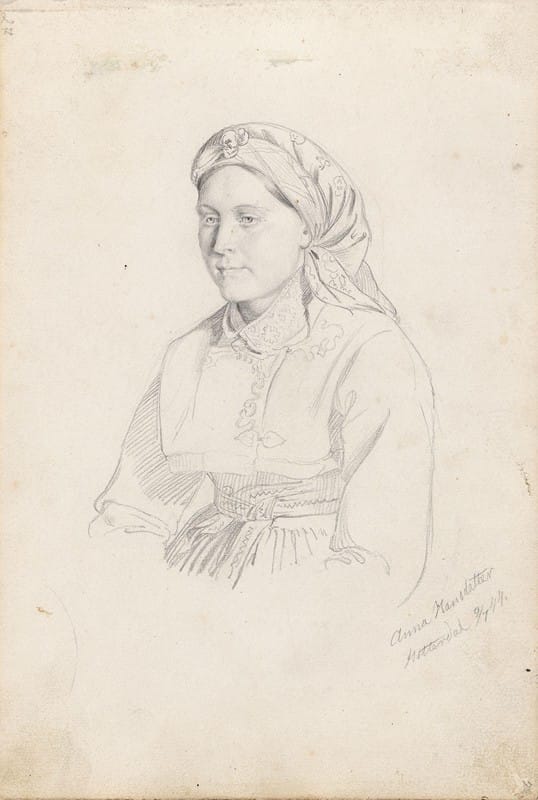 Adolph Tidemand - Anna Hansdatter, Heddal