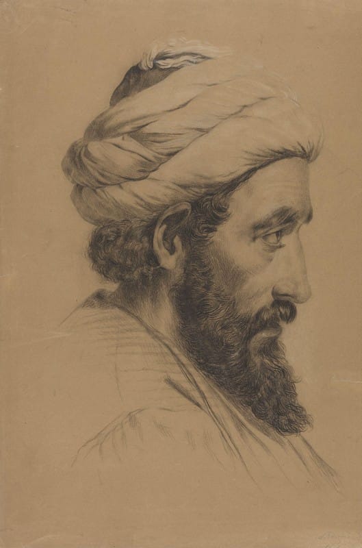 Adolph Tidemand - Mannshode med turban