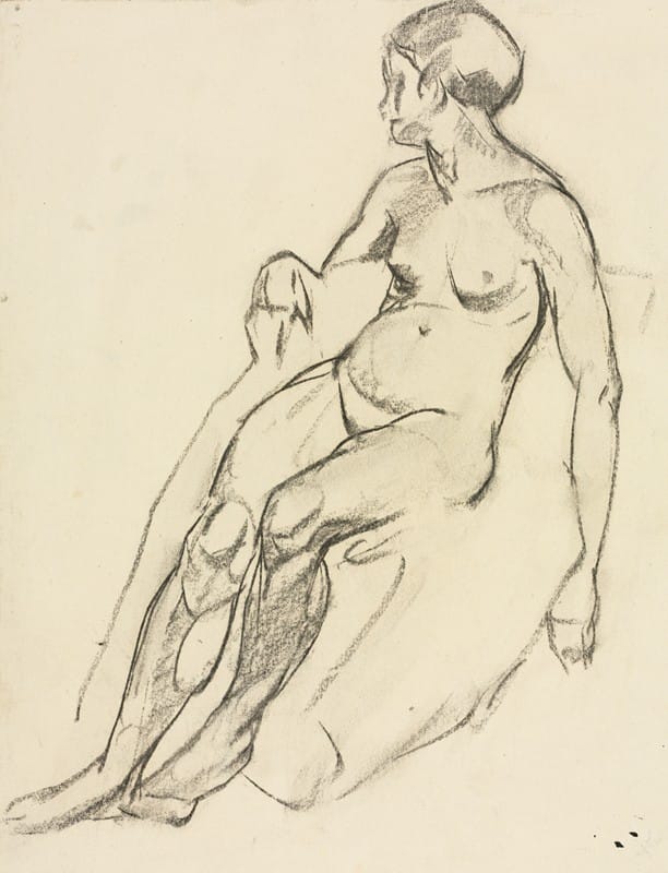 Alfred J. Wands - Seated Nude