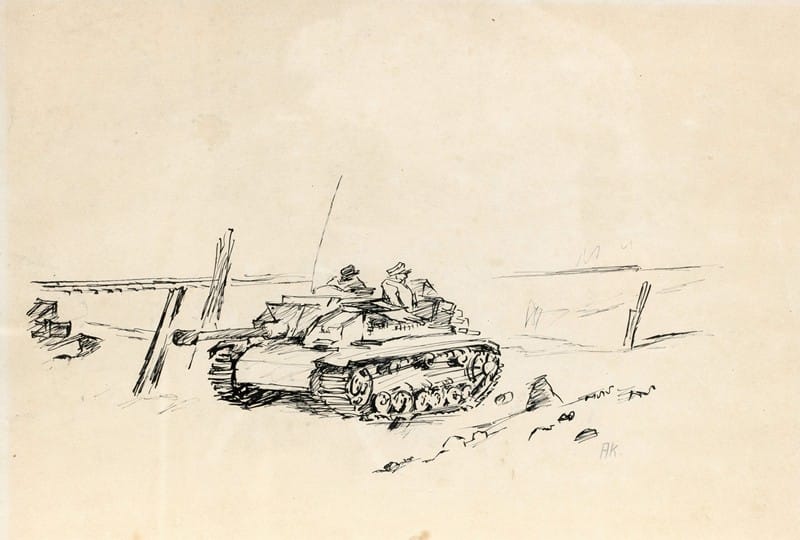 August Kratzer - Panzer in Russland