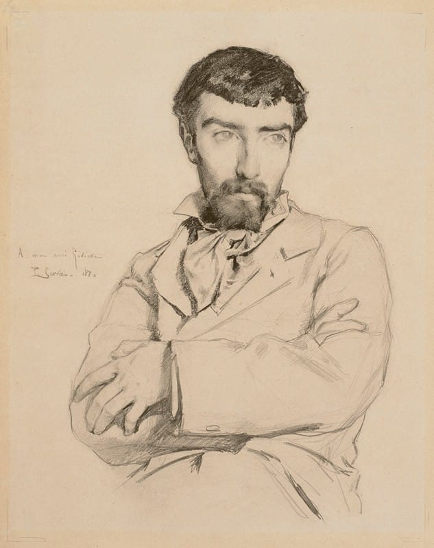 Paul Gervais - Portrait of the sculptor Jean Rivière