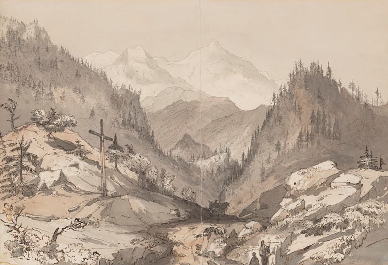 Rev. Charles Annesley - Entrance to the valley of Chamonix