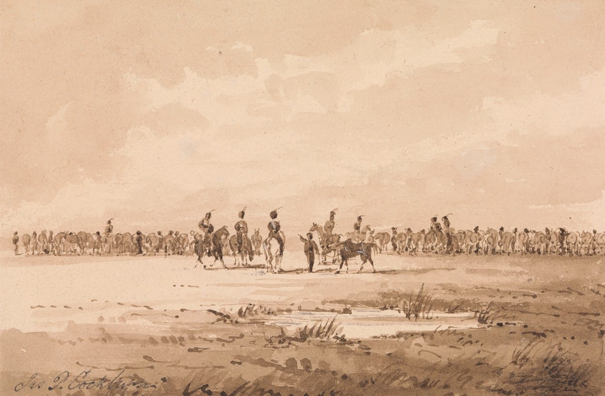 James Pattison Cockburn - Dismounted Cavalry
