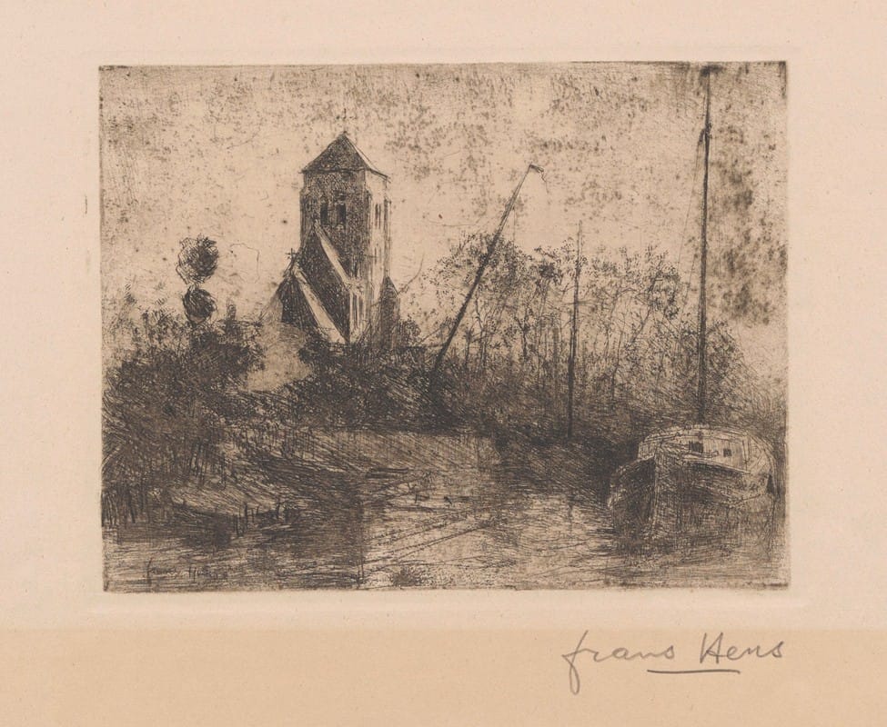 Frans Hens - River Landscape