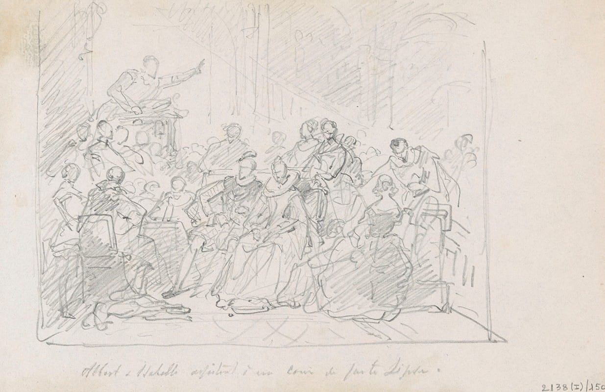 Nicaise De Keyser - Archdukes Albert and Isabella Attend a Lesson by Justus Lipsius