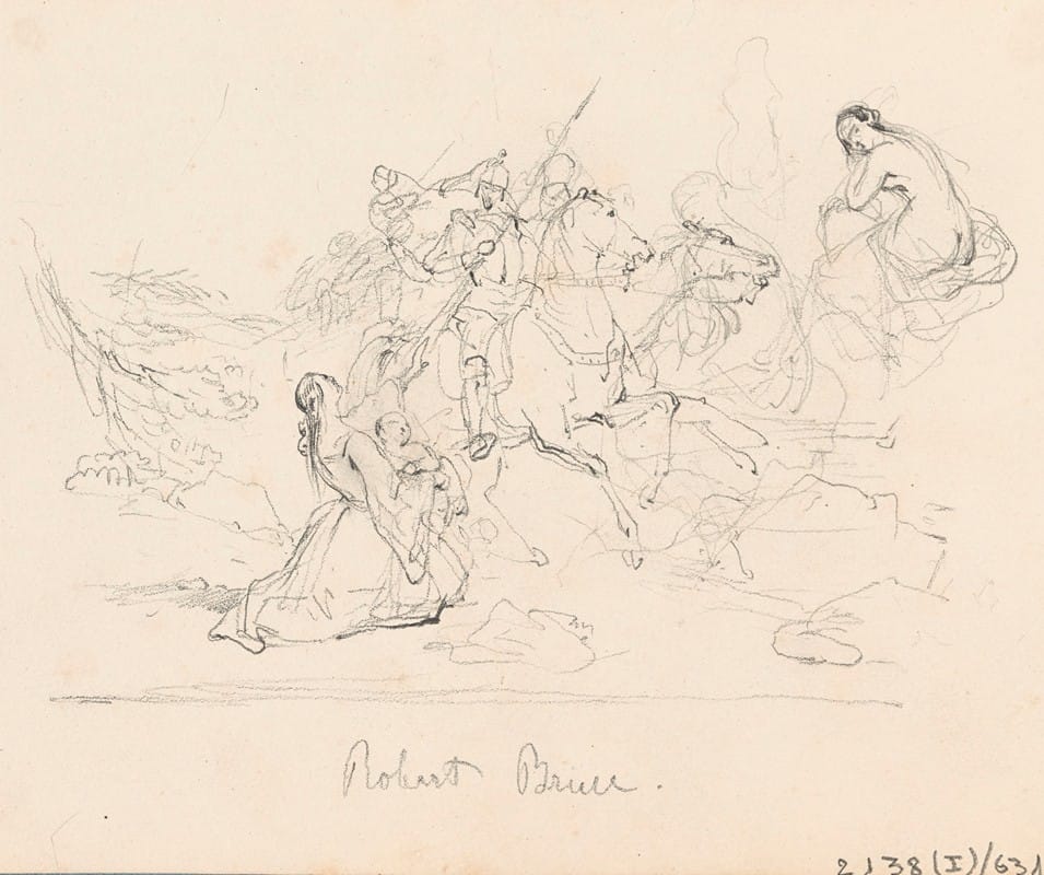 Nicaise De Keyser - Historical Scene with Robert Bruce