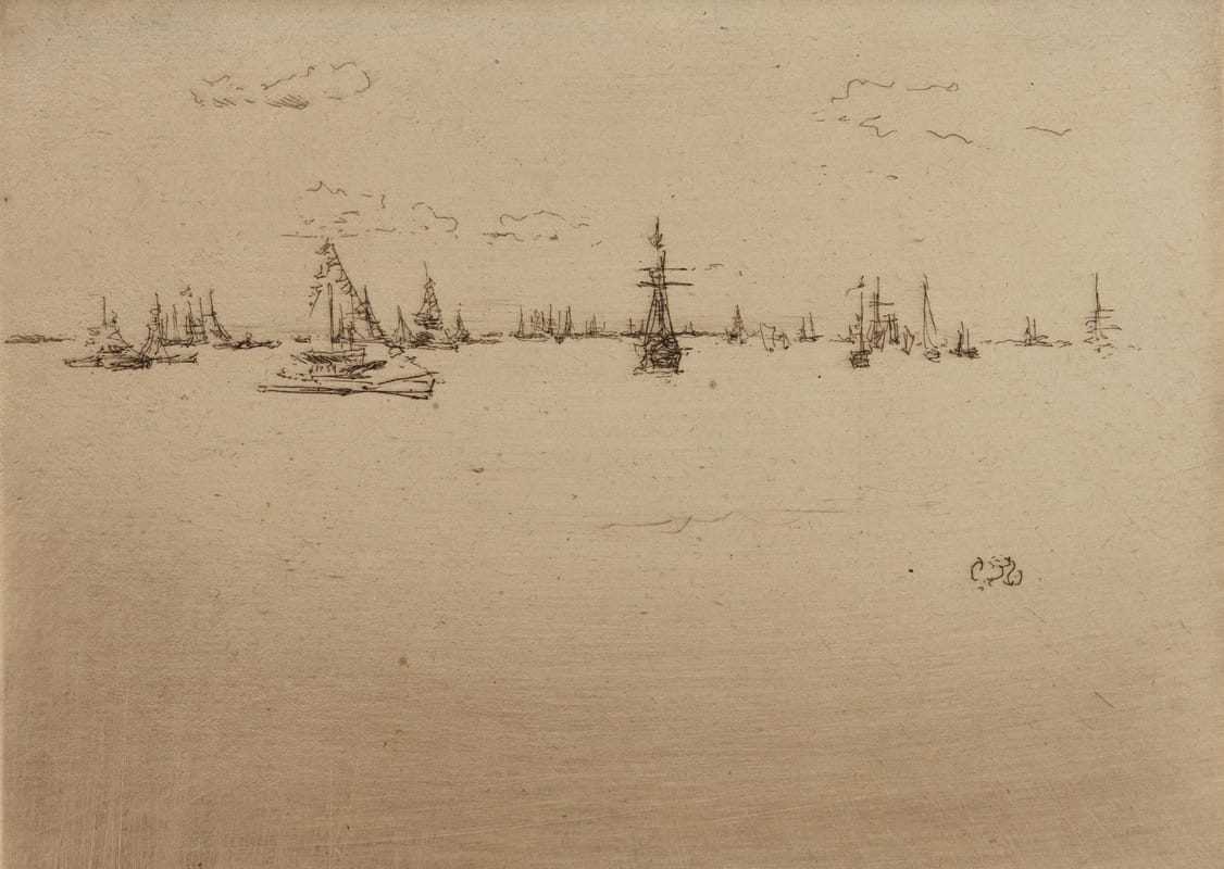 James Abbott McNeill Whistler - The Turret Ship