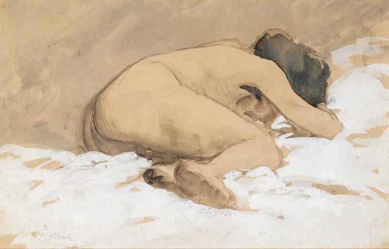 Josef Engelhart - A nude study