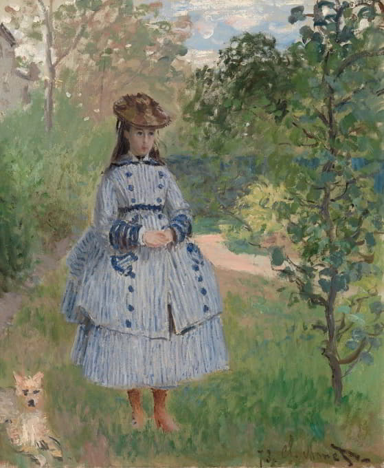 Claude Monet - Girl with Dog