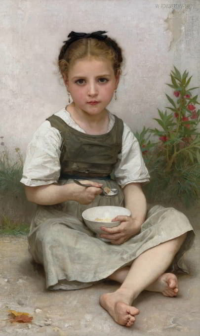 William-Adolphe Bouguereau - Le Déjeuner Du Matin