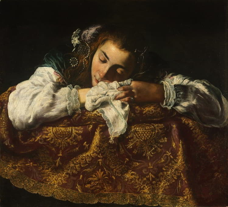 Domenico Fetti - Sleeping Girl
