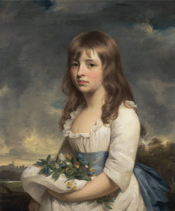 Sir William Beechey - Portrait Of A Girl