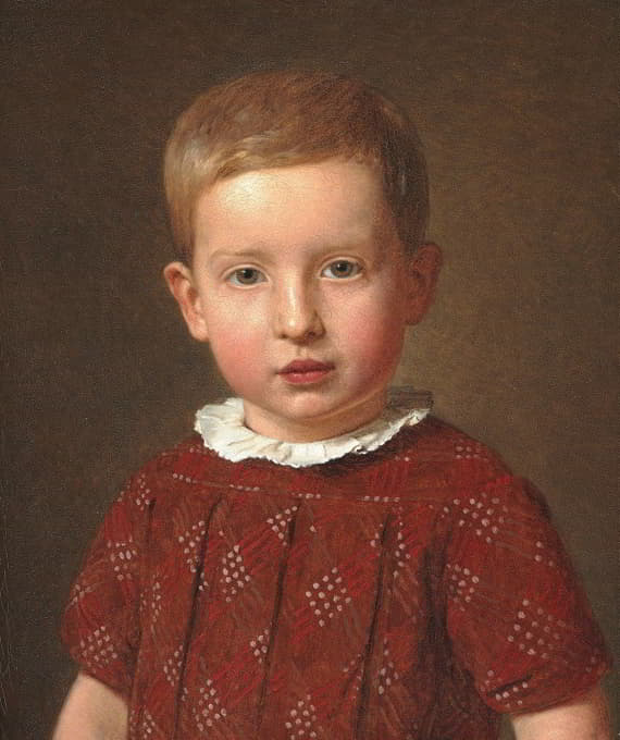 Christen Købke - Skolebestyrer J. Krohn som barn (1846)