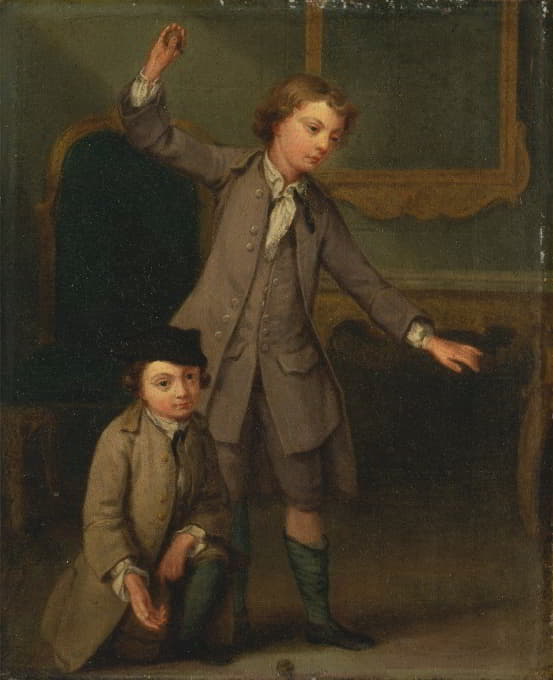 两个男孩的肖像，可能是约瑟夫和约翰·约瑟夫·诺列肯斯