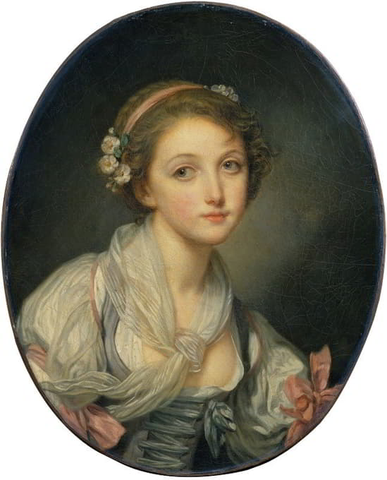 Jean-Baptiste Greuze - Girl with a Gauze Scarf