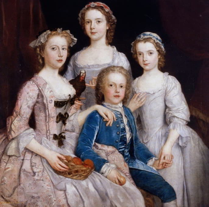 爱德华·沃尔波尔爵士的孩子们的肖像