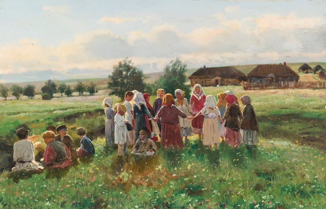 Vladimir Egorovich Makovsky - Children At Play