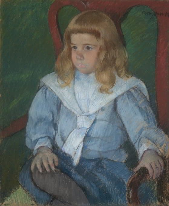 Mary Cassatt - Boy with Golden Curls (Portrait of Harris Whittemore, Jr., B.A. 1918)