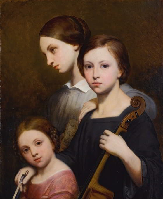 勒内、塞西和路易丝·弗朗索姆的肖像