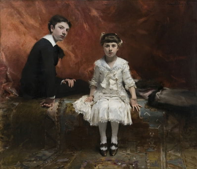 埃杜阿德和玛丽·路易斯·佩列伦的肖像