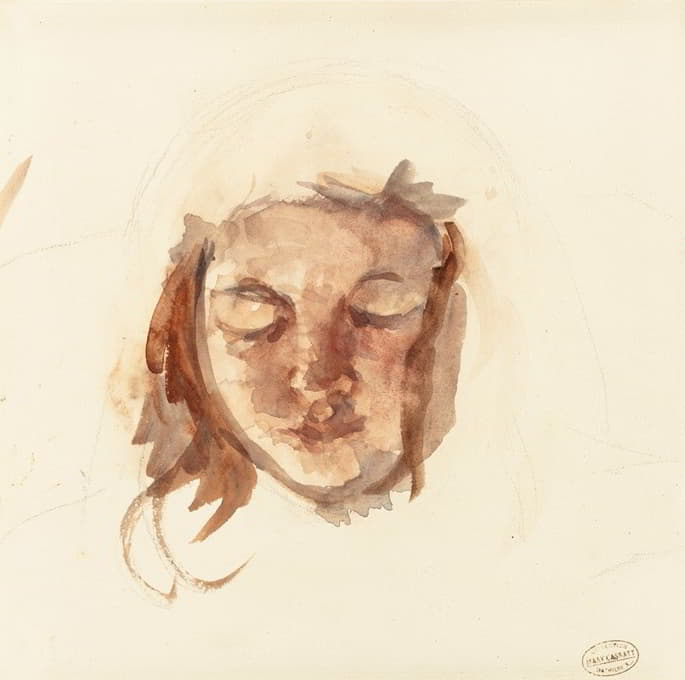 Mary Cassatt - Portrait Study of Young Girl