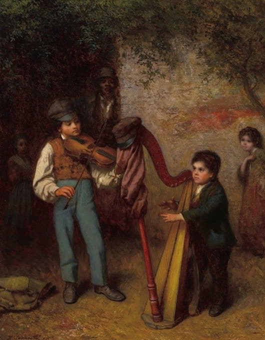 Eastman Johnson - The Young Musicians