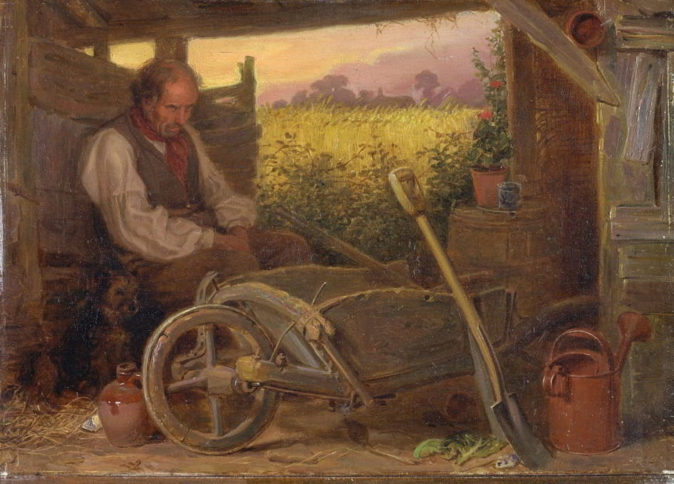 Briton Riviere - The Old Gardener
