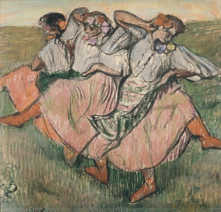 Edgar Degas - Three Russian Dancers