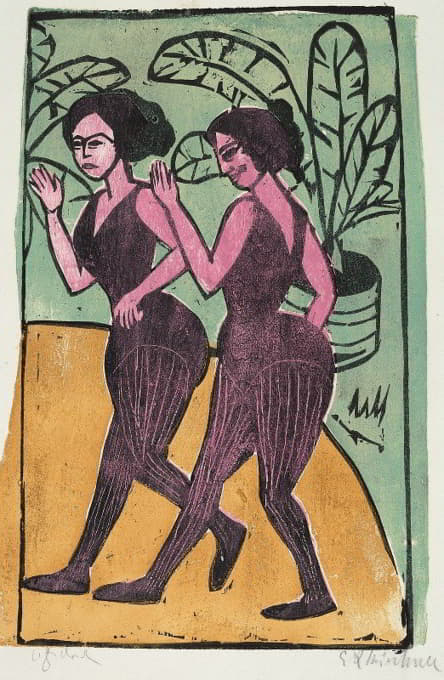 Ernst Ludwig Kirchner - English Step Dancers