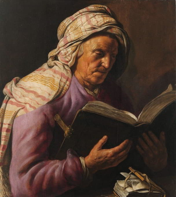 Jan Lievens - Old Woman Reading