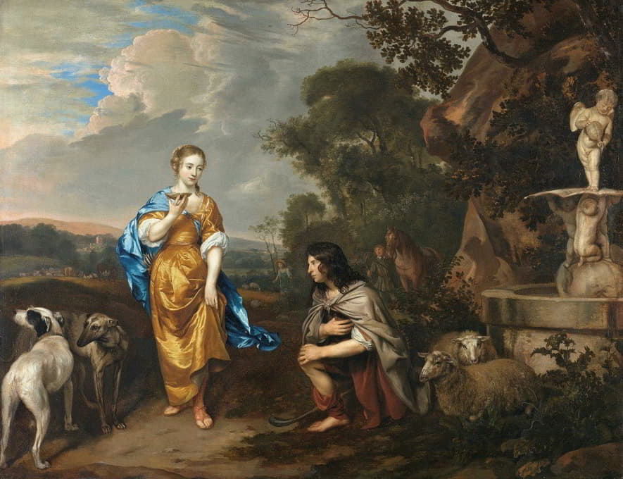 Granida和Daiphilo，一对年轻夫妇的双画像