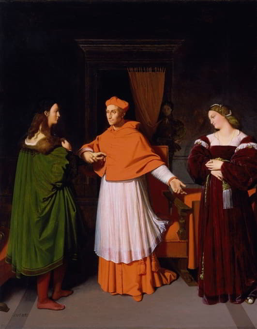 Jean Auguste Dominique Ingres - The Betrothal of Raphael and the Niece of Cardinal Bibbiena