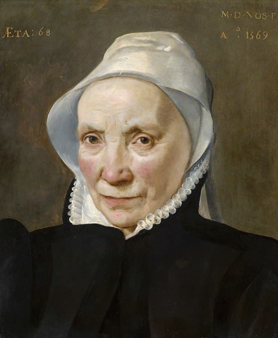 Maerten De Vos - Portrait of an Old Woman