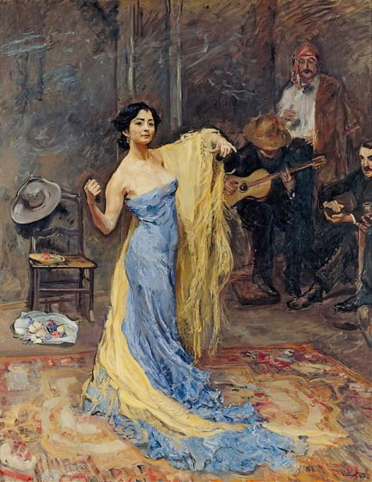 Max Slevogt - Portrait of the Dancer Marietta di Rigardo