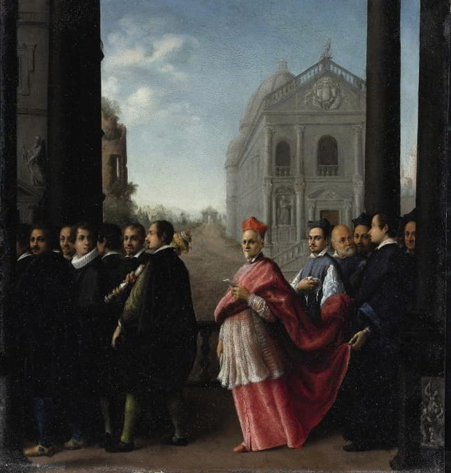 Ottavio Leoni - A Cardinal’s Procession