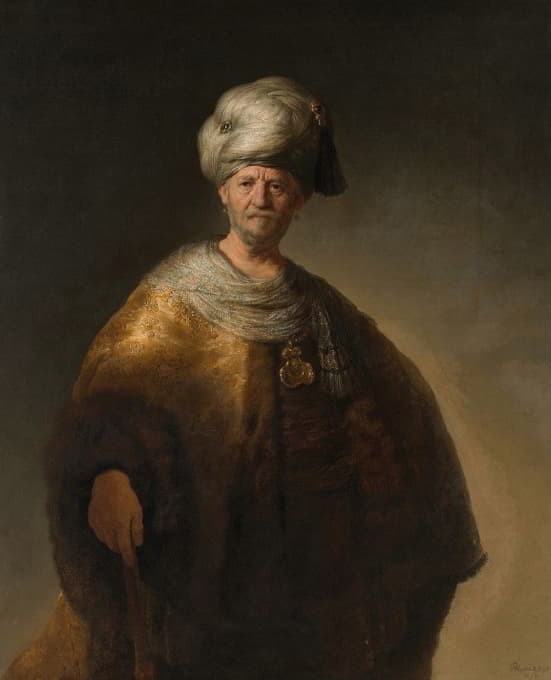 Rembrandt van Rijn - Man in Oriental Costume (The Noble Slav)
