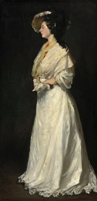 Robert Henri - Young Woman in White