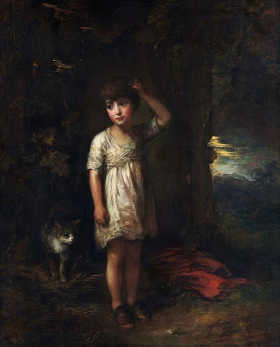 Thomas Gainsborough - A Boy with a Cat,Morning