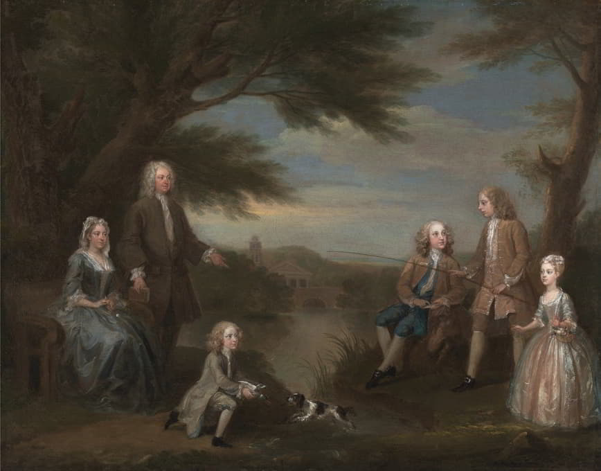 约翰和伊丽莎白·杰弗里斯及其子女