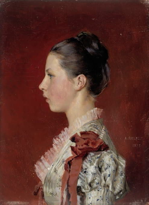 艺术家妹妹安妮·爱德费尔特的肖像