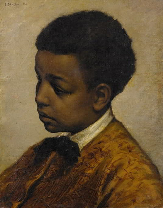 Emile-Charles Dameron - Portrait Of A Young Boy