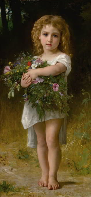William-Adolphe Bouguereau - Fleurs De Printemps 