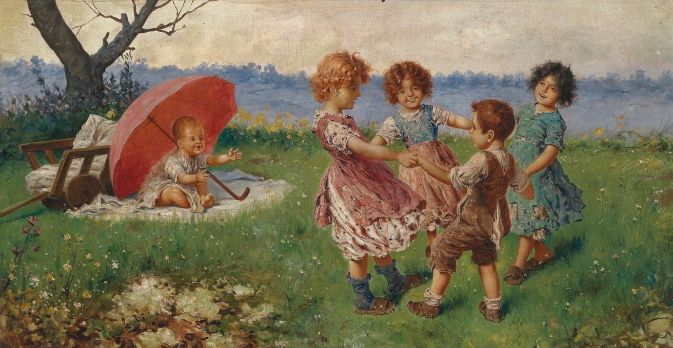 Federico Oliva - Spielende Kinder
