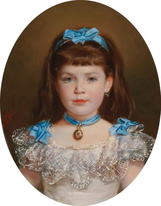 Friedrich Deutsch - Portrait of a Girl