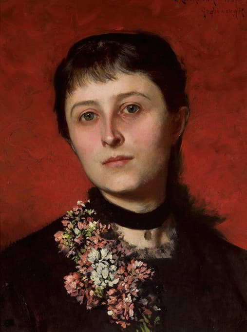 Władysław Czachórski - Portrait Of Maria Godlewska Née Popiel
