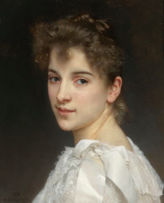 William-Adolphe Bouguereau - Portrait Of Gabrielle Cot