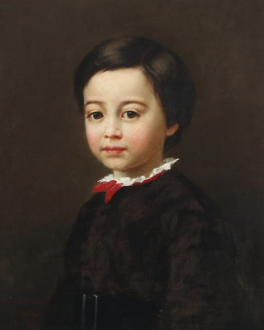 Adalbert Begas - Portrait of a boy