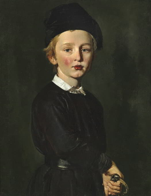 C.A. Jensen - Portræt af kunstnerens søn Peter