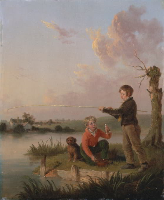 年轻的钓鱼者